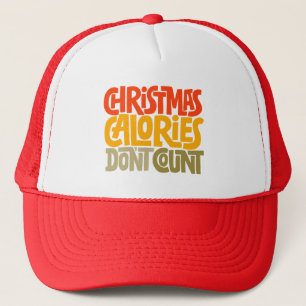 Funny Christmas Calories zählen Design nicht Truckerkappe