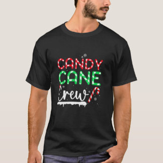 Funny Christmas Candy Cane Crew Sweet Candy Merry T-Shirt