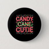 Funny Christmas Candy Cane Lover Crew Xmas Candy C Button (Vorderseite)