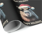Funny Christmas Capy Holidays Xmas Capybara  Geschenkpapier (Rolleneckpunkt)