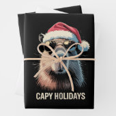 Funny Christmas Capy Holidays Xmas Capybara Geschenkpapier Set (Beispiel)