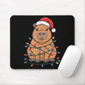 Funny Christmas Capybara Cute Cartoon Desing  Mousepad (Mit Mouse)