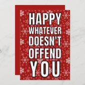 Funny Christmas Card Einladung (Vorne/Hinten)