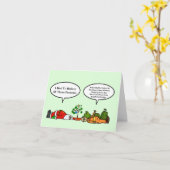 Funny Christmas Card Erschöpft Santa Garbage Man Karte (Gelbe Blume)