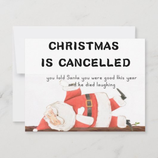 Funny Christmas Card Feiertagskarte (Vorderseite)