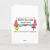 Funny Christmas Card Feiertagskarte (Rückseite)