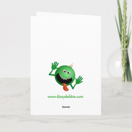 Funny Christmas Card Feiertagskarte (Rückseite)