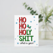 Funny Christmas Card Feiertagskarte (Stehend Vorderseite)