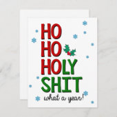 Funny Christmas Card Feiertagskarte (Vorne/Hinten)