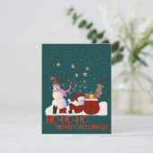 Funny Christmas Card Feiertagskarte (Stehend Vorderseite)