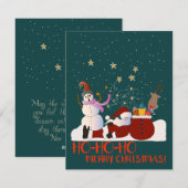Funny Christmas Card Feiertagskarte (Vorne/Hinten)