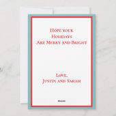 Funny Christmas Card Feiertagskarte (Rückseite)