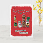 Funny Christmas Card Karte (Gelbe Blume)