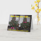 Funny Christmas Card Karte (Gelbe Blume)