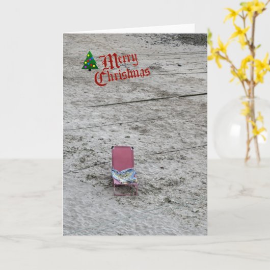 Funny Christmas Card Karte (Gelbe Blume)