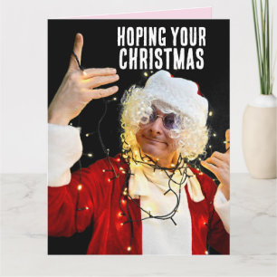 FUNNY CHRISTMAS CARD "LIT"! SANTA TYP BIG KARTE