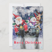 Funny Christmas Card mit Happy Friends (Rückseite)