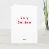 Funny Christmas Card mit Happy Friends Karte (Rückseite)