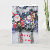 Funny Christmas Card mit Happy Friends Karte (Vorderseite)
