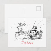 Funny Christmas Card Postkarte (Vorne/Hinten)