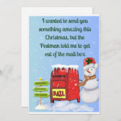 Funny Christmas Card Puff Feiertagskarte (Vorne/Hinten)