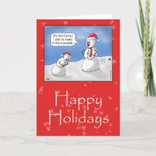 Funny Christmas Cards: Keine Rocks! Feiertagskarte