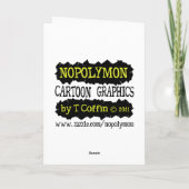 Funny Christmas Cards: Santa Relaxed Feiertagskarte (Rückseite)