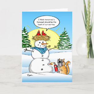 Funny Christmas Cards   Tabby Cat Holiday Greeting Feiertagskarte