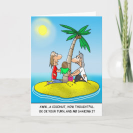 Funny Christmas Cards:Wüsteninsel Weihnachten