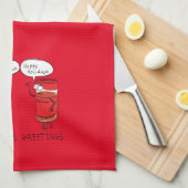 Funny Christmas Cartoon Cooking Gewürze Geschirrtuch (Viertel Falte)