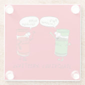 Funny Christmas Cartoon Cooking Gewürze Glasuntersetzer (Rückseite)