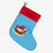 Funny Christmas Cartoon Cooking Gewürze Großer Weihnachtsstrumpf (Vorderansicht (hängend))