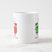 Funny Christmas Cartoon Cooking Gewürze Jumbo-Tasse (Vorderseite)