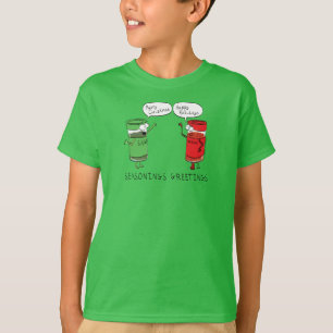 Funny Christmas Cartoon Cooking Gewürze T-Shirt