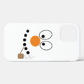 Funny Christmas Cartoon Snowman Face Case-Mate iPhone Hülle (Rückseite (Horizontal))