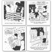 Funny Christmas Cartoon Witze als Aufkleber (Vorderseite)