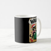Funny Christmas Cat Christmas Tree Meowy Christmas Kaffeetasse (VorderseiteRechts)