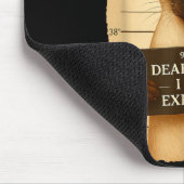 Funny Christmas Cat- Cute Siamese Santa Hat Tee Mousepad (Ecke)