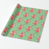 Funny Christmas Cat Gift Wrapping Paper Geschenkpapier (Ungerollt)