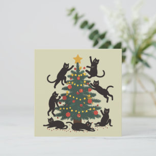 Funny Christmas Cat Lover Happy Cat Year Feiertagskarte