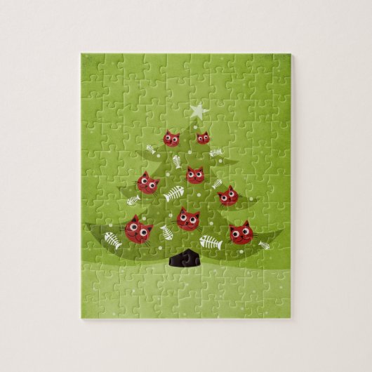 Funny Christmas Cat Lover Puzzle (Vertikal)