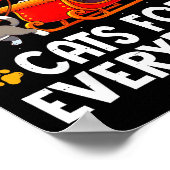 Funny Christmas Cat Santa Xmas Pajamas Cats For Ev Poster (Ecke)