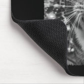 Funny Christmas Cat Selfie Mousepad (Ecke)