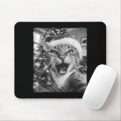Funny Christmas Cat Selfie Mousepad (Mit Mouse)