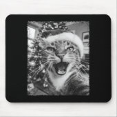 Funny Christmas Cat Selfie Mousepad (Vorne)