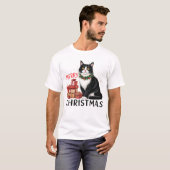 Funny Christmas Cat Sublimierung T-Shirt (Vorne ganz)