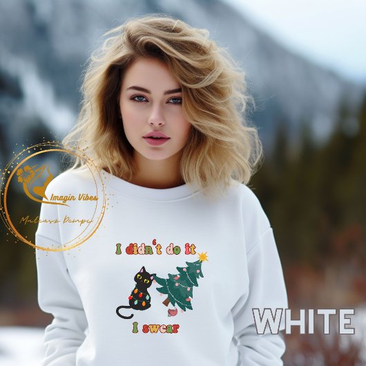 Funny Christmas Cat Sweatshirt