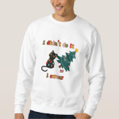 Funny Christmas Cat Sweatshirt (Vorderseite)
