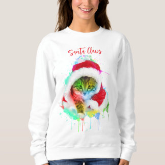 Funny Christmas Cat Sweatshirt