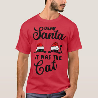 Funny Christmas Cat T-Shirt